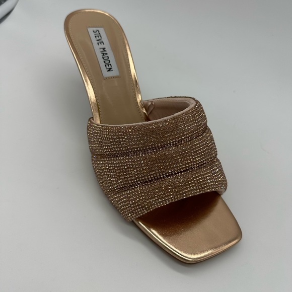 Sandalias Steve Madden Gold Rose nuevo talla 10 - Picture 10 of 13